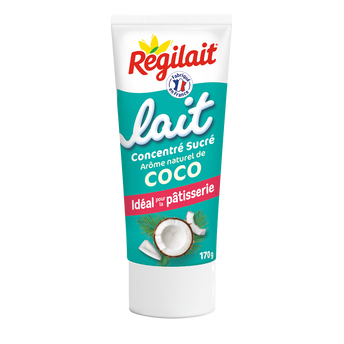 Image de Lait concentré sucré arômatisé noix de coco REGILAIT, tube