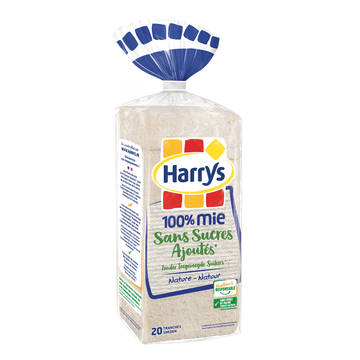 Harry's Pain Mie 100% Mie Sans Sucres Ajoutés Harrys, 500g