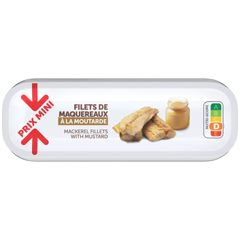 Image de Filets de maquereaux sauce moutarde PRIX MINI - boîte