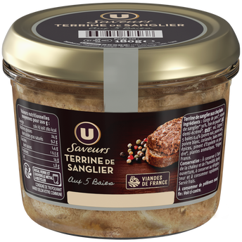 Image de U SAVEURS
Terrine de sanglier aux 5 baies