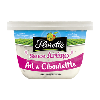 Image de Sauce apéro ail/ciboulette, FLORETTE, barquette