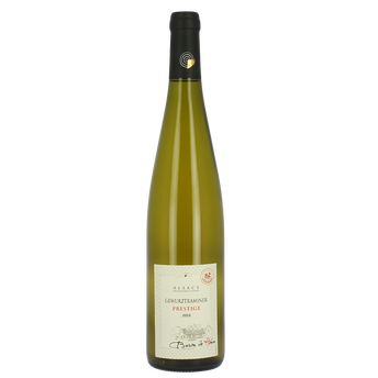 Image de Vin Alsace Gewurztraminer AOP blanc demi-sec BARON DE HOEN Prestige  -Bouteille