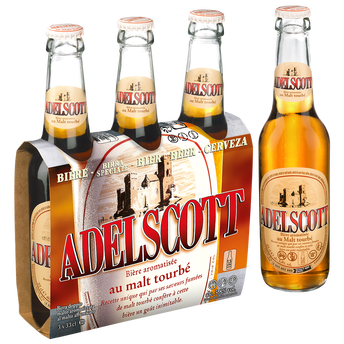 Image de Bière ambrée malt Whisky Adelscott 5,8° ble