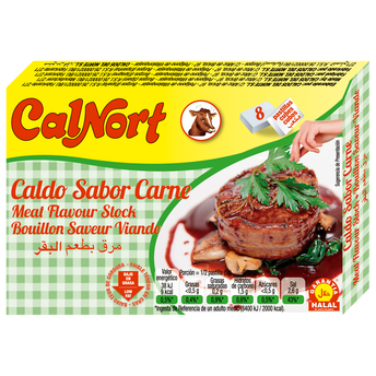 Image de Bouillon de boeuf halal CALNORT, 8 cubes soit