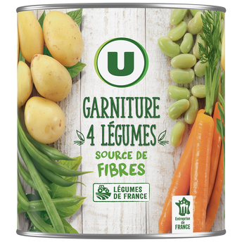 Image de U
Légumes Garniture recette 4 légumes - Boîte