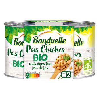 Image de Pois chiches bio BONDUELLE - 2 boîtes de