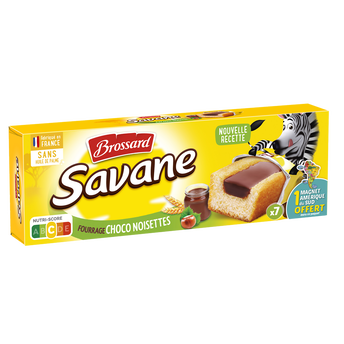 Image de Gâteau marbré SAVANE cacao noisettes Pocket BROSSARD, x7