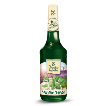 Image de Sirop de Menthe verte MOULIN DE VALDONNE, bouteille