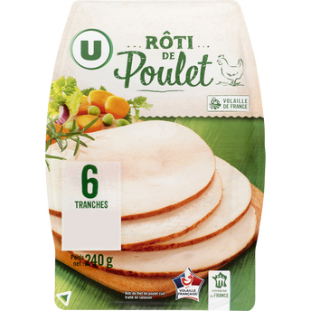 Image de U
Rôti de Poulet - x6 tranches