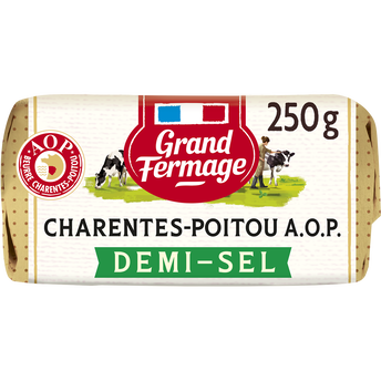 Image de Beurre 1/2sel AOP 80%mg Charente Poitou GRAND FERMAGE