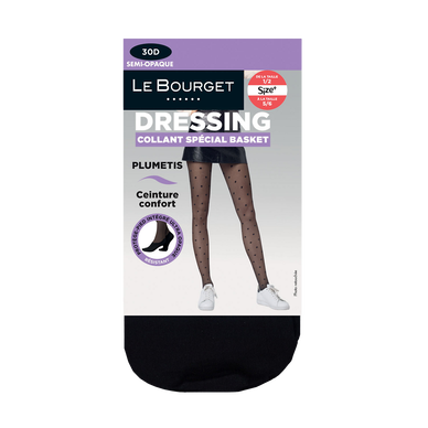 Collant Opaque LE BOURGET Voilance Taille T3 Noir - Neuf Avec Étiquettes