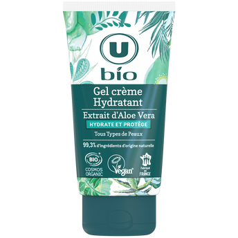 Image de U BIO
Gel crème visage hydratant à l'aloe vera tube de