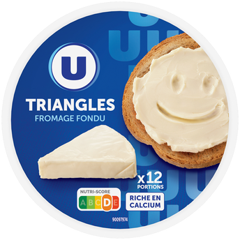 Image de U
Fromage fondu nature, 12 portions triangles