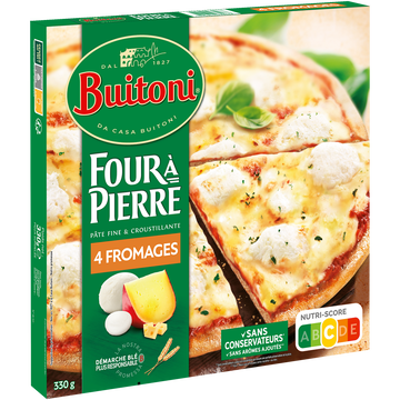 Buitoni Four À Pierre Pizza 4 Fromages Buitoni, 330g