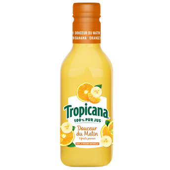 Image de Pur Jus frais réfrigéré de 4 fruits Matin tendresse TROPICANA - Bouteille