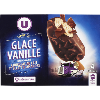 Image de U
Bâtonnets glacés envie vanille amande - X4