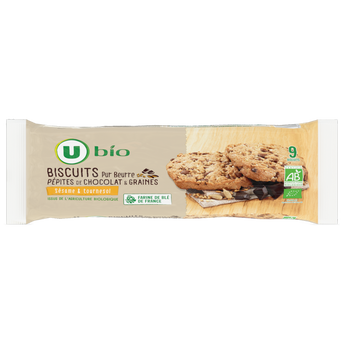 Image de U BIO
Biscuits Tournesol & Sésame bio avec Pépites de chocolat