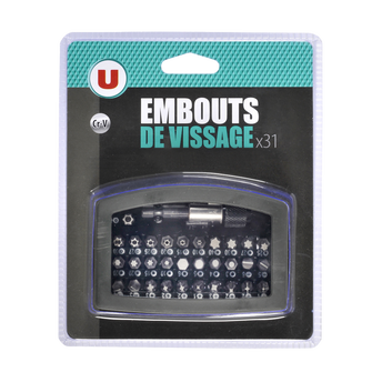 Image de U
Kit de 31 embouts de