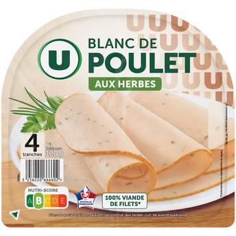Image de U
Blanc de Poulet aux herbes - x4 tranches