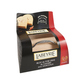 Image de Bloc foie gras canard avec morceaux Labeyrie