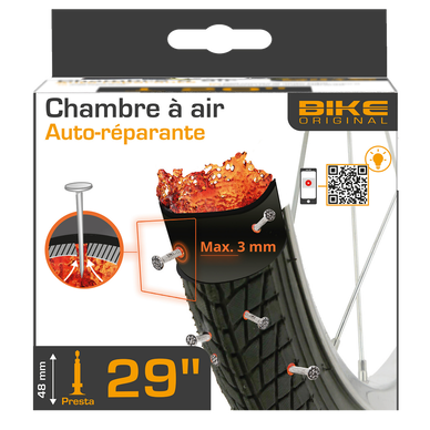 Chambre à Air VTT Hutchinson Protect'Air 29" - Auto-Réparante - Valve Presta