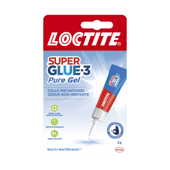 Image de Super glue-3 LOCTITE Pure Gel 2g en tube - colle