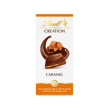 Lindt Chocolat Création Au Lait Fourré Caramel Lindt, 150g