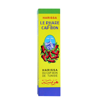 Image de Harissa sauce piquante Tunisie PHARE DU CAP BON, tube de