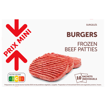 Image de Haché Burger PRIX MINI 10 pièces