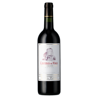 Image de Vin Costières de Nîmes AOP rouge COMTE DE VALMONT, bouteille de