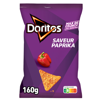 Image de Chips tortillas de maïs DORITOS saveur paprika, paquet