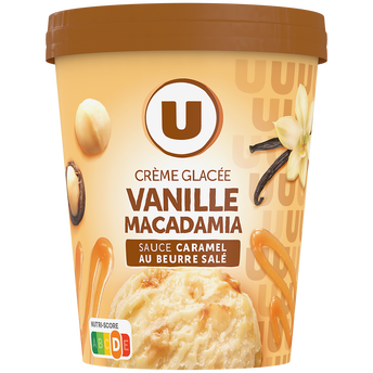 Image de U
Pot crème glacée vanille macadamia