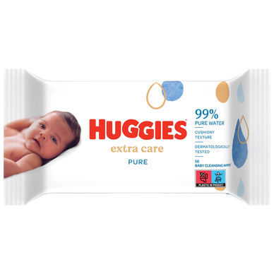Lingettes bébé Huggies sans parfum 99% d'eau x56 - Super U, Hyper U, U  Express 