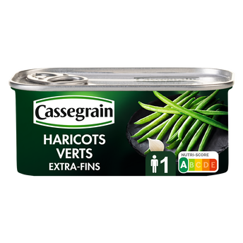 Image de Haricots verts extra fins CASSEGRAIN - Boîte 110g net