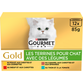 Image de Sachets fraîcheur pour chat GOLD Les Terrines Légumes GOURMET
