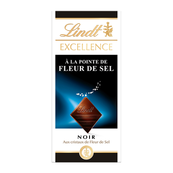 Image de Chocolat noir fleur de sel Excellence LINDT, Tablette de