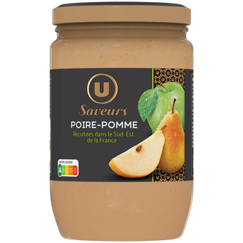 Image de U SAVEURS
Compote poire pomme, bocal