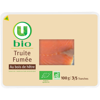 Image de U BIO
Truite fumée au bois de hêtre, BIO