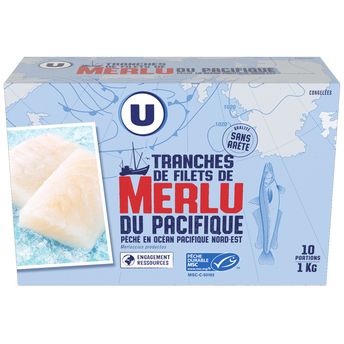Image de U
Tranches de filet de merlu du Pacifique surgelés