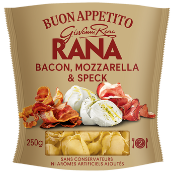 Image de Pâtes Fraiches RANA Tortellini Bacon, Mozzarella & Speck