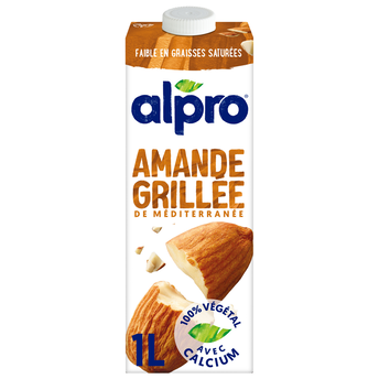 Image de Boisson végétale lait d'amande grillée ALPRO -brique