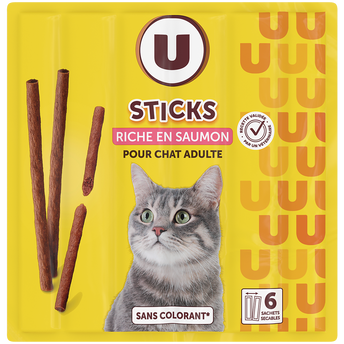 Image de U
Sticks au saumon pour chat U