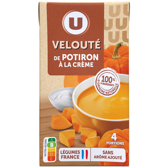 Image de U
Soupe Velouté de potiron à la crème fraîche