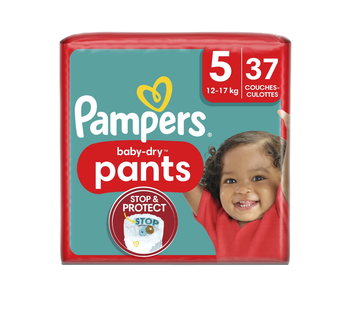 Image de Couches baby-dry taille 5 12kg-17kg PAMPERS