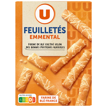 Image de U
Crackers feuilletés emmental paquet de
