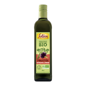 Image de Huile d'olive vierge extra bio Fruttato SOLEOU, Bouteille