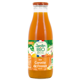 Image de Jus de carottes bio JARDIN BIO, bouteille de