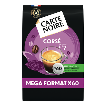 Image de Café dosettes Carte Noire Corsé N°7 - compatible SENSEO