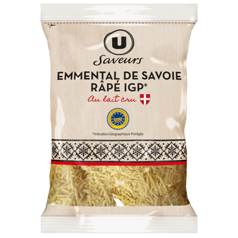 Image de U SAVEURS
Emmental de Savoie rapé IGP lait cru  31%MG