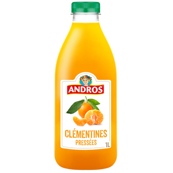 Image de Jus réfrigéré de clémentine 100% Pur Jus réfrigéré sans sucres ajoutésANDROS - Bouteillede